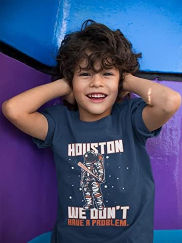 Camisetas infantis de astronautas de tinta de tinta desejável, não temos problemas para fãs de beisebol clássico camiseta juvenil de dri-power