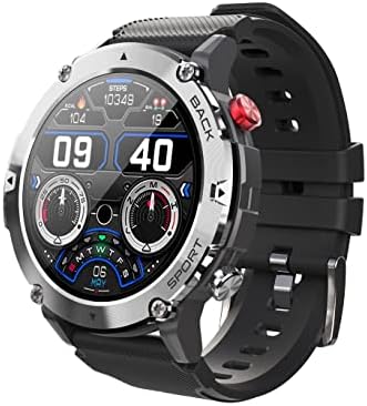 CNBRO Smart Watch for Men IP68 Dial à prova d'água Dial Bluetooth A Outdoor Tactical Smart Watches Military Fitness Trackers Mens Sports Smartwatch para Android iOS