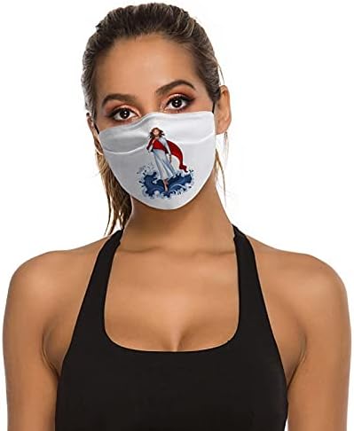 1pcs com 2 filtros máscara de face máscara de poeira lavável com filtros Imprimir Jesus Cristo Deus, proteção ao ar livre para mulheres e homens