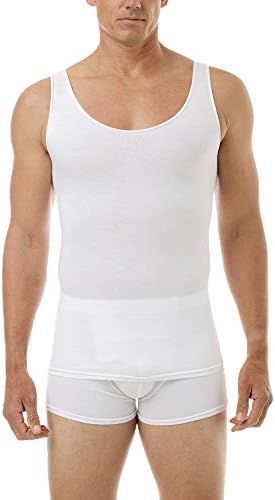 Tampo de compressão de algodão de desempenho masculino do Underworks - para exercícios, emagrecimento