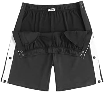 Wataxii rasga shorts para homens pós -cirurgia Roupas adaptativas Snap rápida seco solto shorts