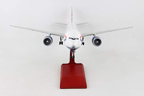 Daron Skymarks British 777-300 1/100 com suporte de madeira e engrenagem