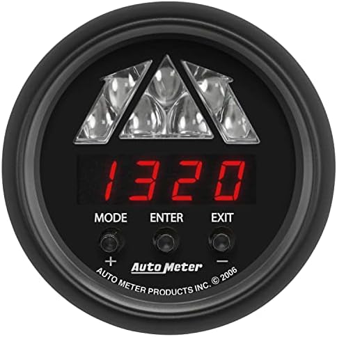 Autometer 2676 medidor, tacômetro, RPM digital com luz de mudança de LED, série Z