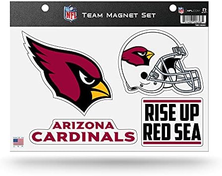 RICO INDUSTRIES NFL ARIZONA Cardinals Alternate Team Magnet Conjunto 8,5 x 11 - Decor de casa - REGRIGERGORADOR,