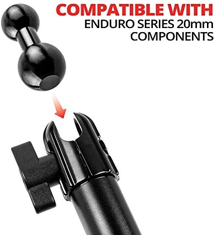 Bola de alumínio de tackform de 20 mm para adaptador de bola de 17 mm compatível com Garmin e outros dispositivos