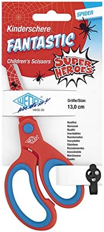 Wedo Fantastic 7333002 Scissors de artesanato 13 cm vermelho/azul