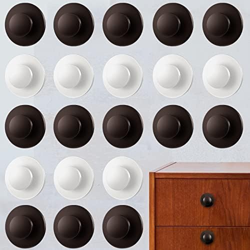 24 peças botões adesivos gabinete bastão lida