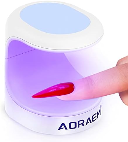 Lâmpada de unhas de mini unhas aoraem, luz de unhas de 16W para unhas de gel lâmpada de unha de secagem de secagem rápida para casa DIY