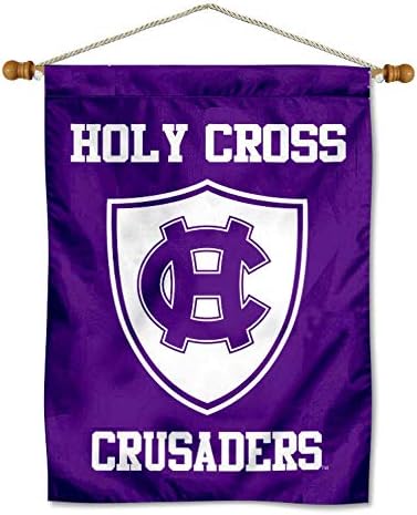 Holy Cross Crusaders Shield House Bandle and Wood Banner Pólo