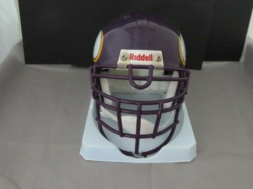 Chris Doleman assinou Minnesota Vikings Mini capacete autografado JSA COA 1A - Mini capacetes autografados