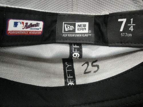LOS ANGELES DODGERS 25 Game Usado/Team emitido Baseball Cap Hat Tamanho 7 1/2 - Chapéus MLB usados ​​para