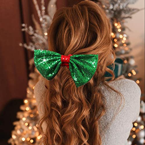 Cabelos de cabelo de Natal Bartosi Baços de cabelo verdes de cabelos e cabelos elásticos de cabelo elástico bandas de cabelo de cabelo de cabelo