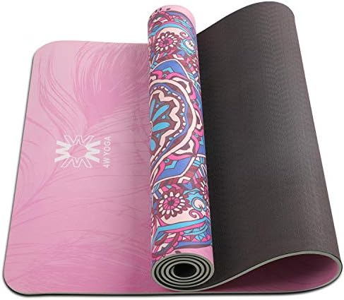 Yoga Mat, Eco Friendly Lege ioga tapetes com alça de transporte de 72 x 24 x 7mm Exercício e tapete de exercícios