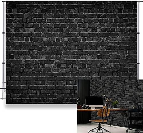 Cenário de parede de tijolos pretos para fotografia foto de tijolos de tijolos de tijolos de tijolos festas de aniversário de bebê