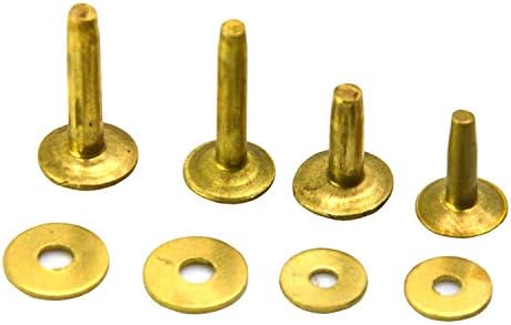 Okones pacote de 40,3/8''cap × 1/8''Shaft × 1/2''tall, rebites sólidos de cobre e brocas
