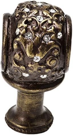 Carpe diem hardware 166-3c Juliane Grace Decorativa Centro Brace com cristais Swarovski, Brass antigas