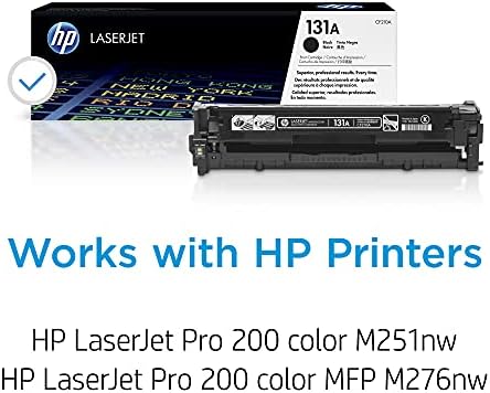 HP 131A cartucho de toner preto | Trabalha com a série HP LaserJet Pro 200 Color M251, HP LaserJet Pro 200