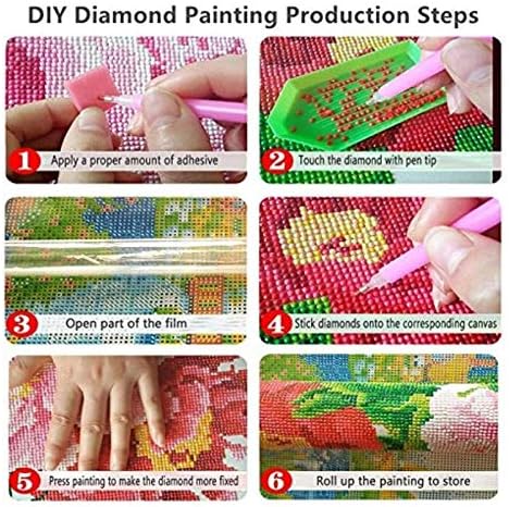 5D Diamond Painting Kits Ferrill Full, DIY Kits de pintura de diamante 5D Pictures de bordado de cristal de cristal Cross Stitch Art Craft Decoração de casa Butterfly