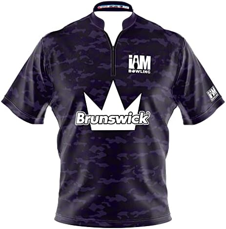 Jersey de boliche com corante para infusão de logotipo - I Am Bowling Fun Design 2043 -BR - Brunswick - Camo