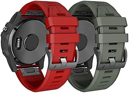Ezzon 26 22mm Silicone Smart Watch Band para Garmin Fenix ​​7 7x 6 6x 6xPro 5x Plus 935 3HR Liberação rápida Strapas de ajuste fácil correia correia