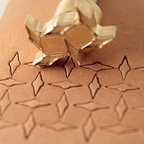 Diamond Plate Couather Stamp Tool Stamping Stamping escultura Ferramentas Craft Leathercrafting