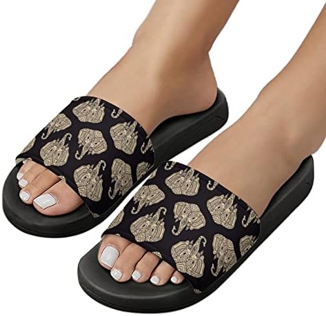 Sandálias de house de padrões de elefante boho não deslizam chinelos de dedão do pé para massagem banheira de spa de chuveiro
