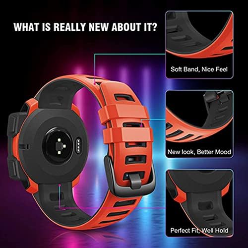 MOPZ Silicone Watch Band Strap for Garmin Instinct Watch Substituição pulseira de pulseira para instinto Tide/esports/solar/pulseira tática