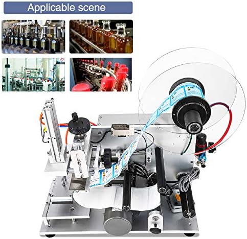 Máquina de marcação de planos semi-automática de Hanchen, máquina de aplicação de etiqueta de etiqueta ajustável