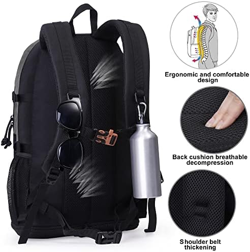 Backpack de caminhada semsty, 40L+10L Expandível Voo de viagens Aprovado, acampamento, mochila de viagem para homens e mulheres