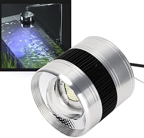 Kuidamos Waterwater Fish Tank Light, aço inoxidável refletor de peixe lâmpada 3030 Espectro completo Penetrabilidade