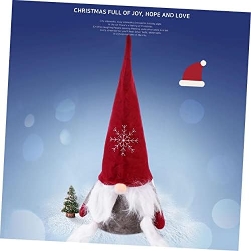 PretyZoom 3 PCs para um grande ano Hat de Santa Claus Decorações de Claus Festivo Casa Dwarf Tree Ornamentos de Natal Treetop Old Doll