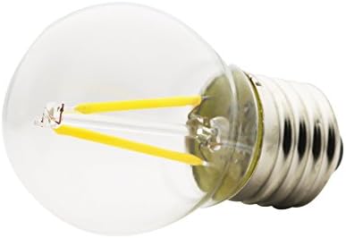 Mengjay® 1 PCS 2W 2700K 180LM Led Globe Bulbt 20W equivalente, E26 Candelabra Base Led Filamento Bulbos de