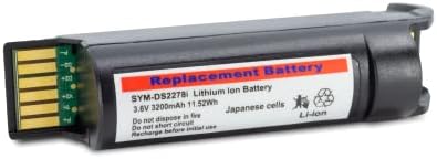 Bateria de substituição para zebra ds2278 scanners de código de barras sem fio Bluetooth, Li-Ion Recargável 3200mAh