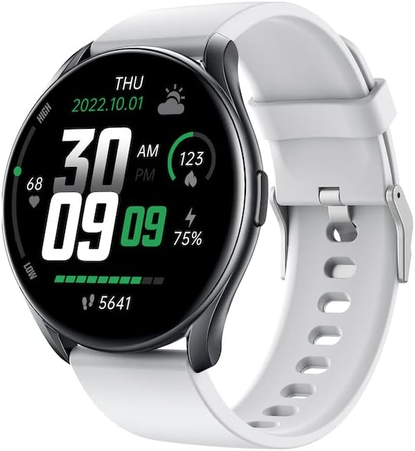 Smart Watch Men Women Fitness Watch Bluetooth com freqüência cardíaca Sono à prova d'água para telefones Android iOS