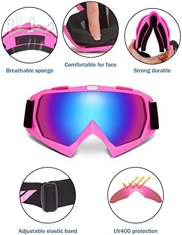 Óculos de bicicleta sujeira kemimoto óculos de motocross ATV utv Óculos anti -UV Goggles de passeio