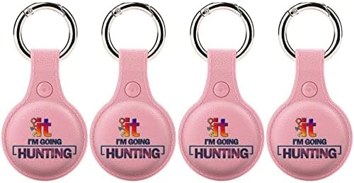 FCK It Going Hunting TPU Case para Airtag com Capitão de Proteção Aerção de Tags de Air Tag Finder Accessories para Keys Backpack Pets Bagagem
