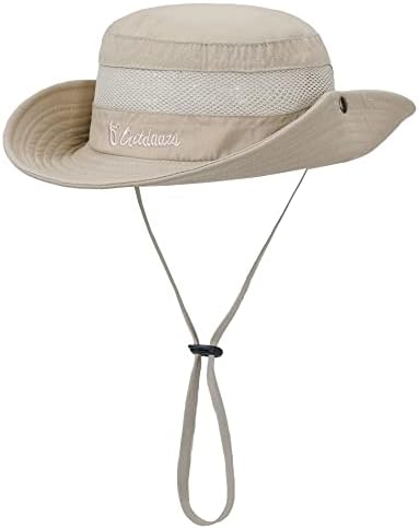 Kids Sun Hat Hat Outdoor UPF 50+ chapéus para meninos meninas larga larga infantil chapéu de safari