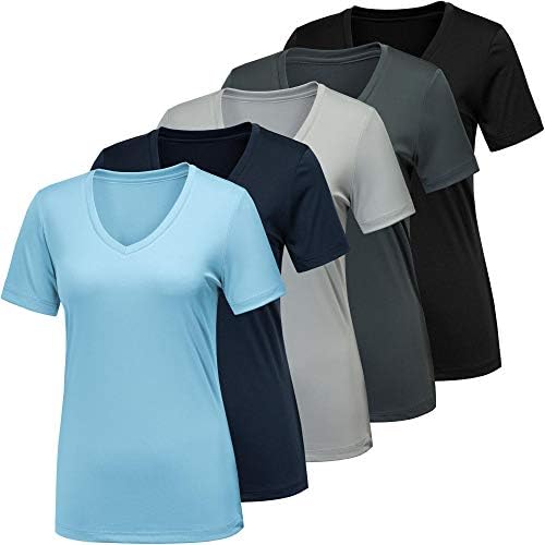 Balennz Workout Shirts for Women, umidade Wicking Quick Dry ativo atlético Feminino de ginástica de ginástica camisetas